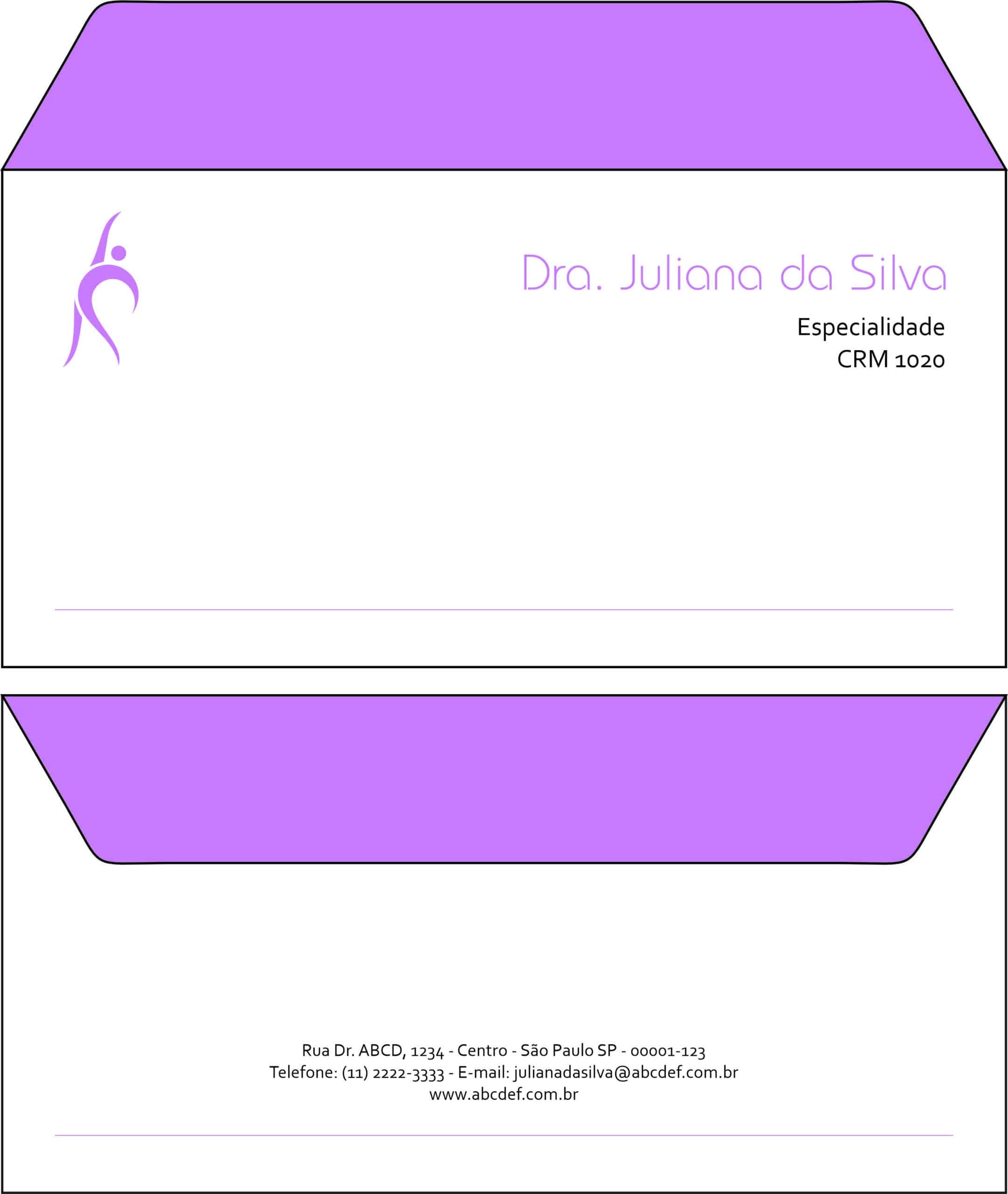 Envelope Ofício (Carta) Fisioterapia Troia