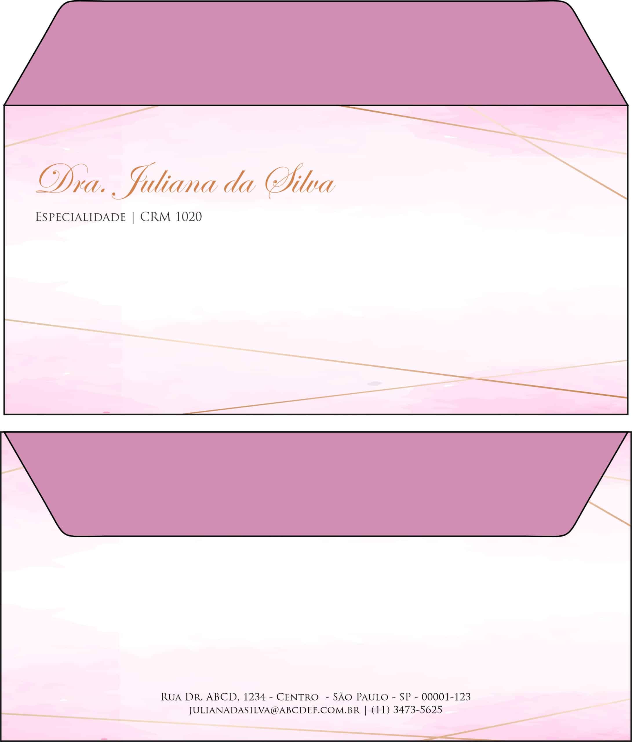 Envelope Ofício (Carta) Dermatologista Cambridge