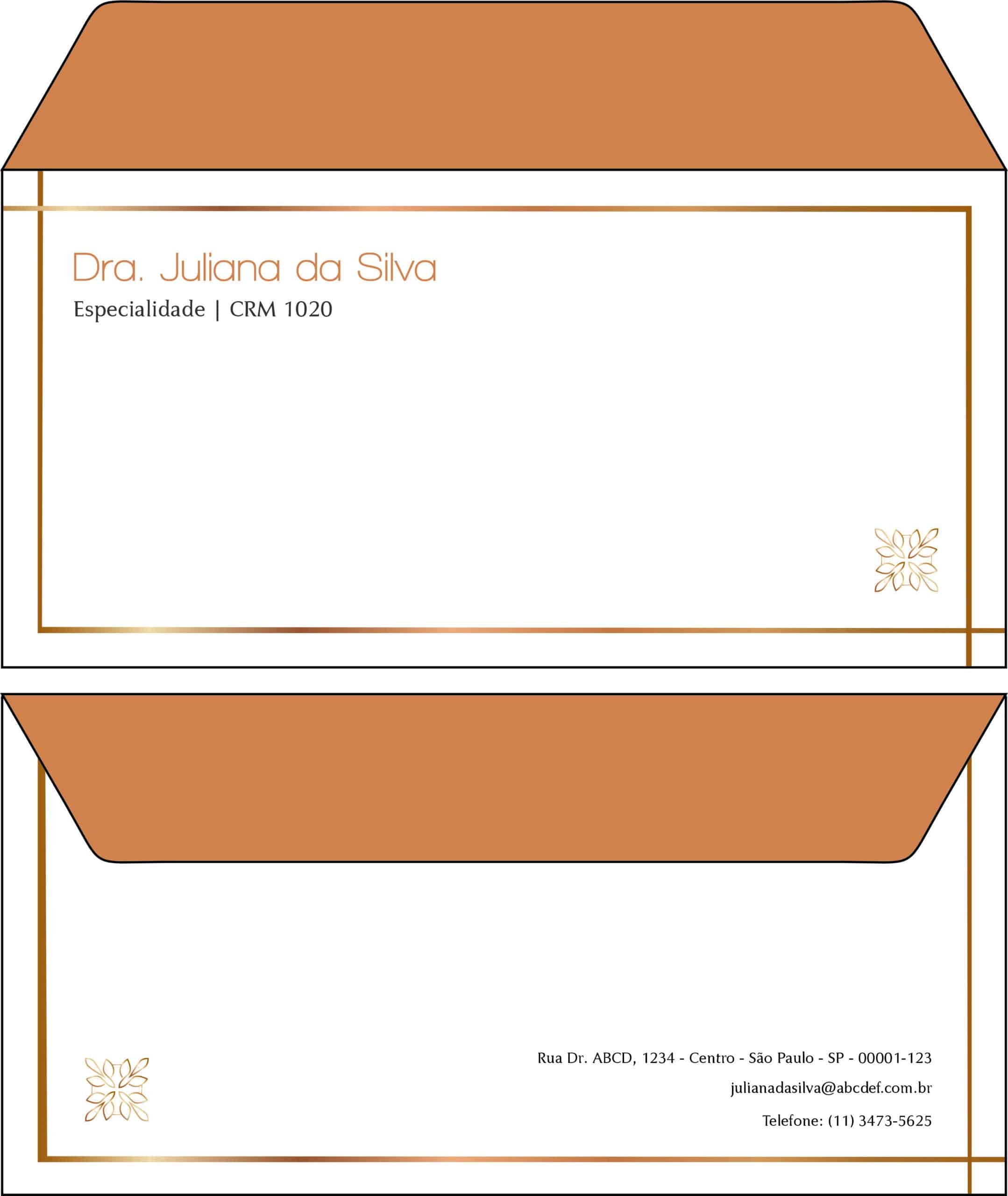 Envelope Ofício (Carta) Dermatologista Chester