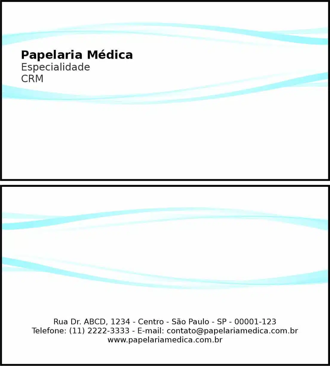 Cartão de Visitas Clínica Geral Berenice