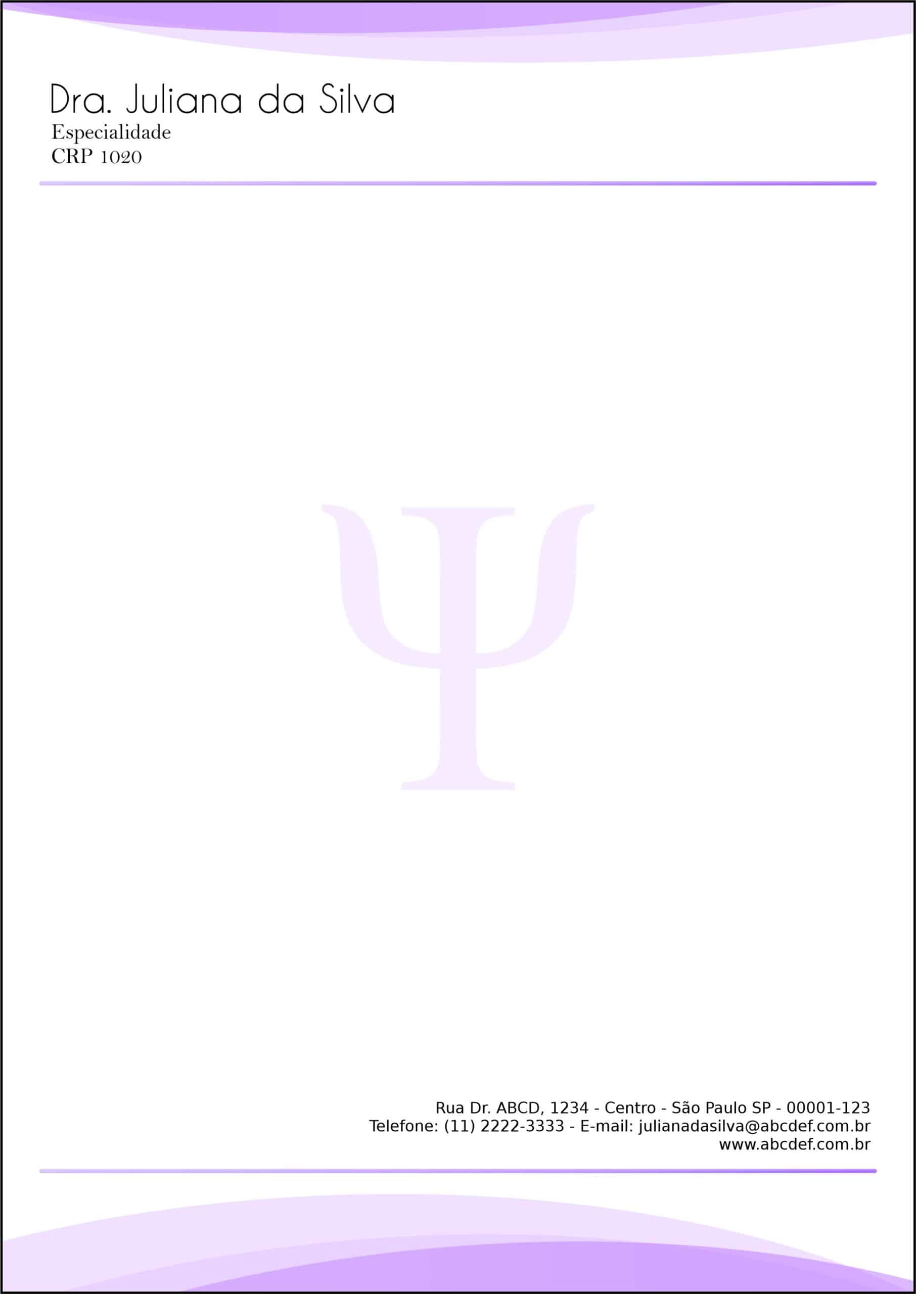 Receituário A4 Psicológico Heidelberg