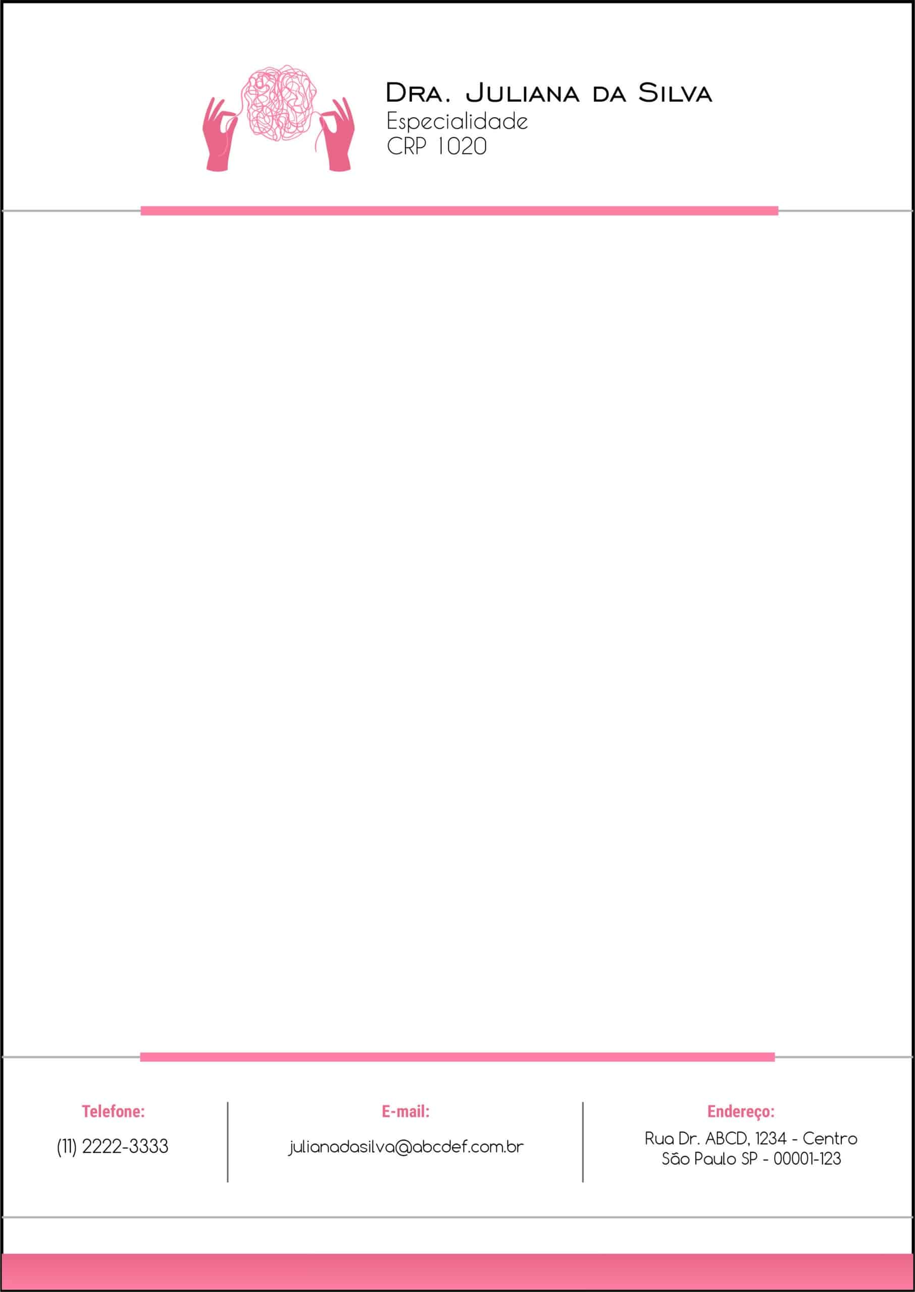 Receituário A4 Psicológico Dresden