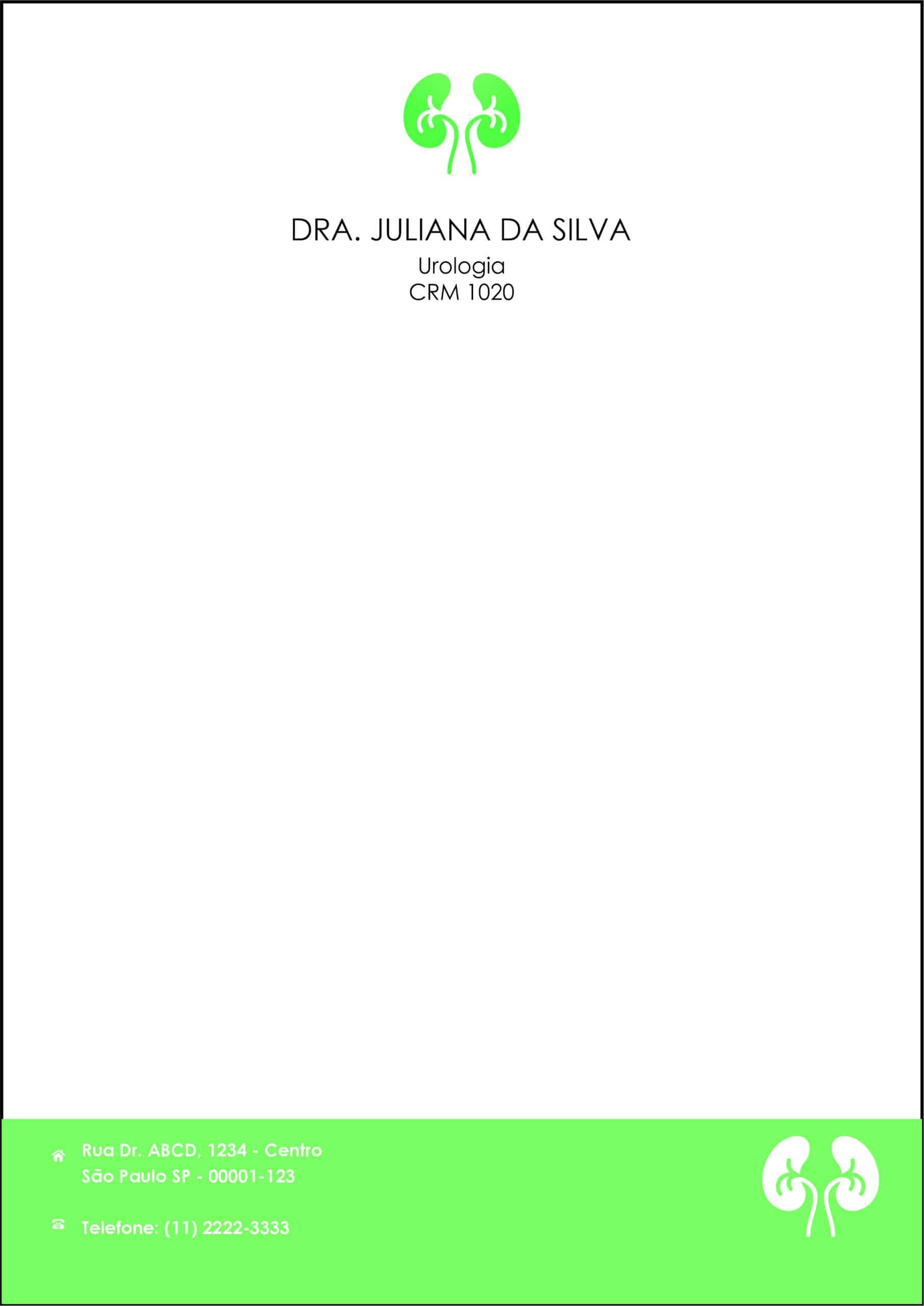 Receituário A4 Urologia Braga