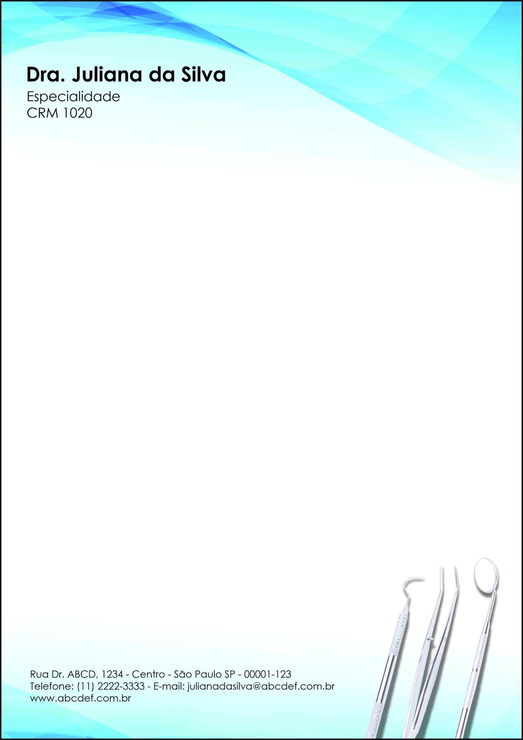 Receituário A4 Odontologia Versalhes