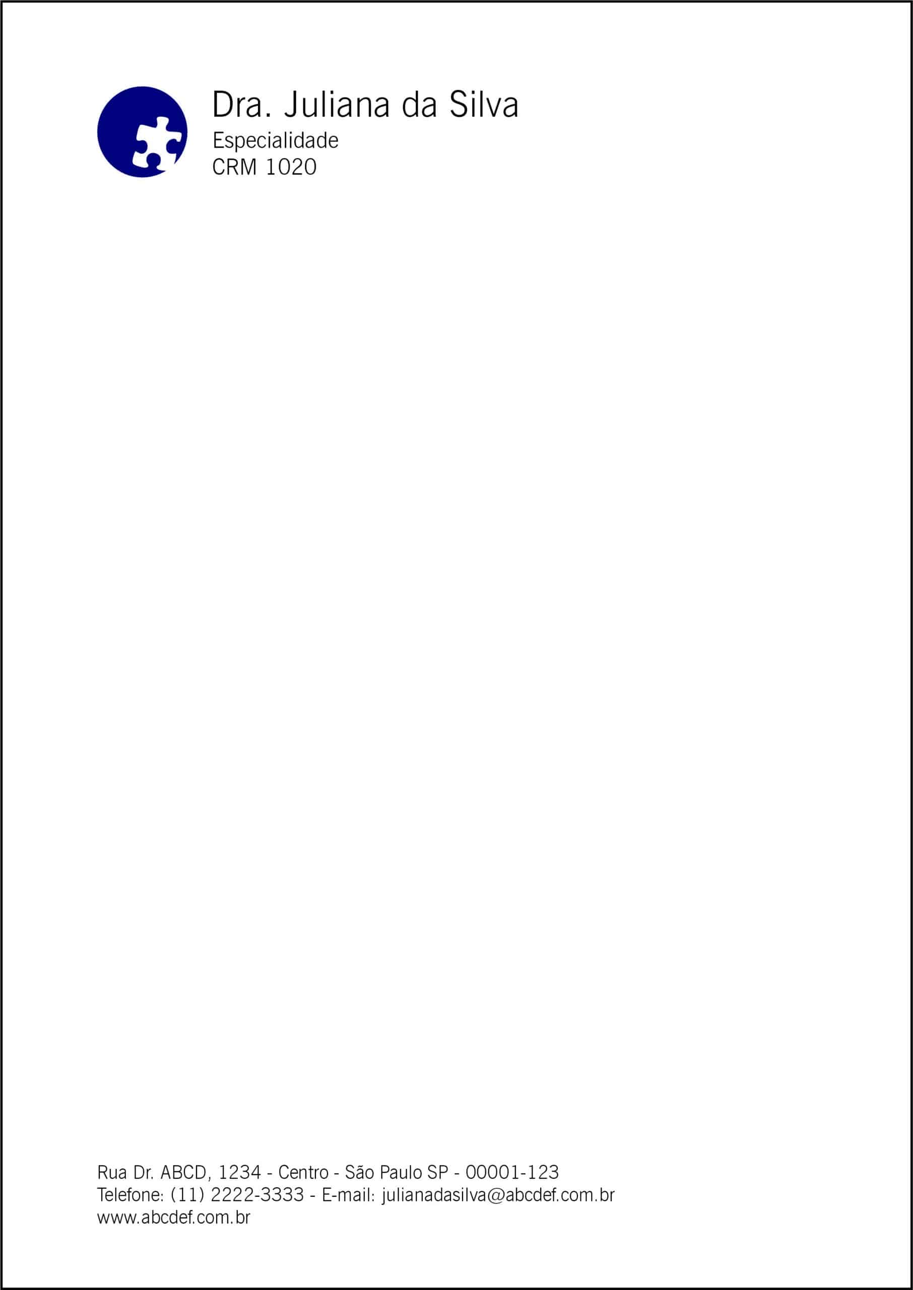 Receituário A4 Psiquiatra e Neurologista Roma