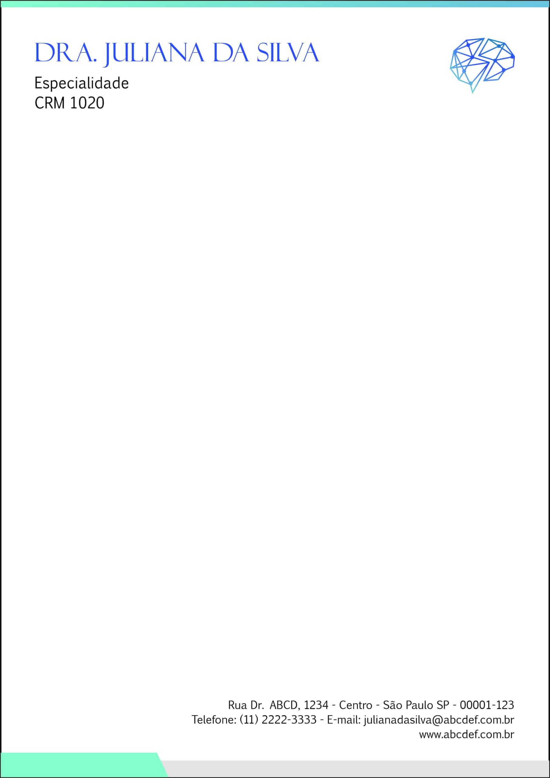 Receituário A4 Psiquiatra e Neurologista Leeds