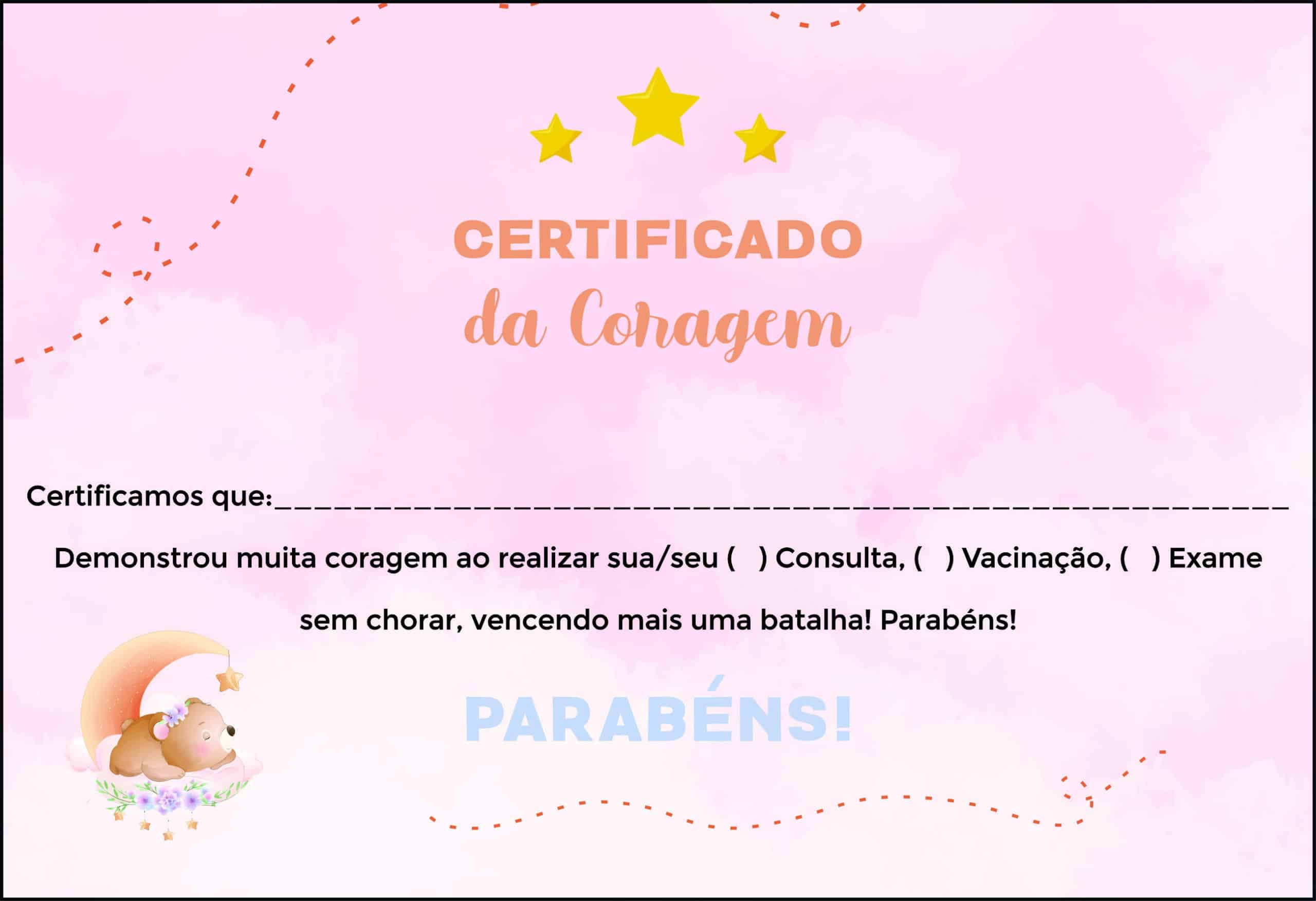 Certificado da Coragem Pediatra Poznan