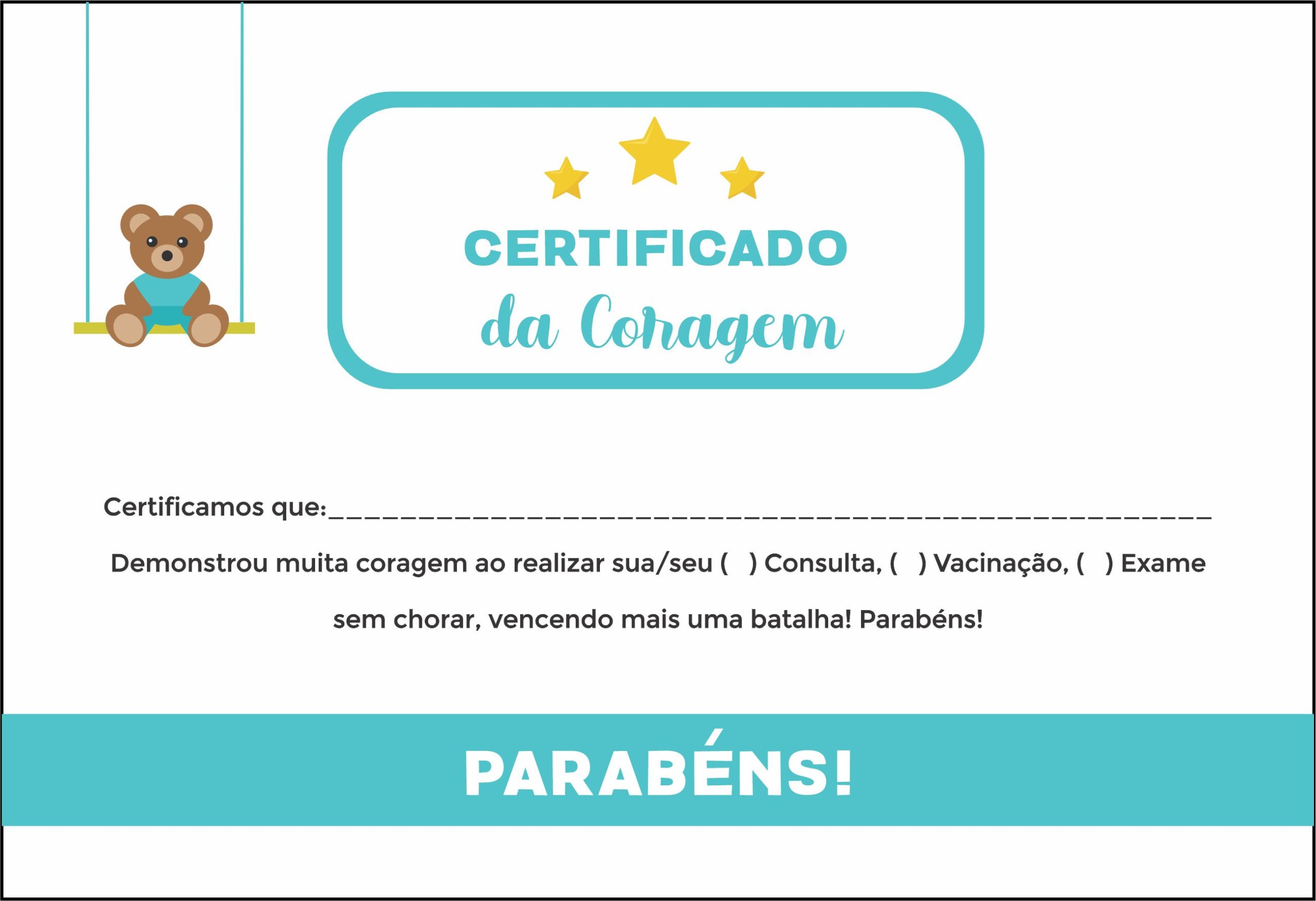 Certificado da Coragem Pediatria Katovice