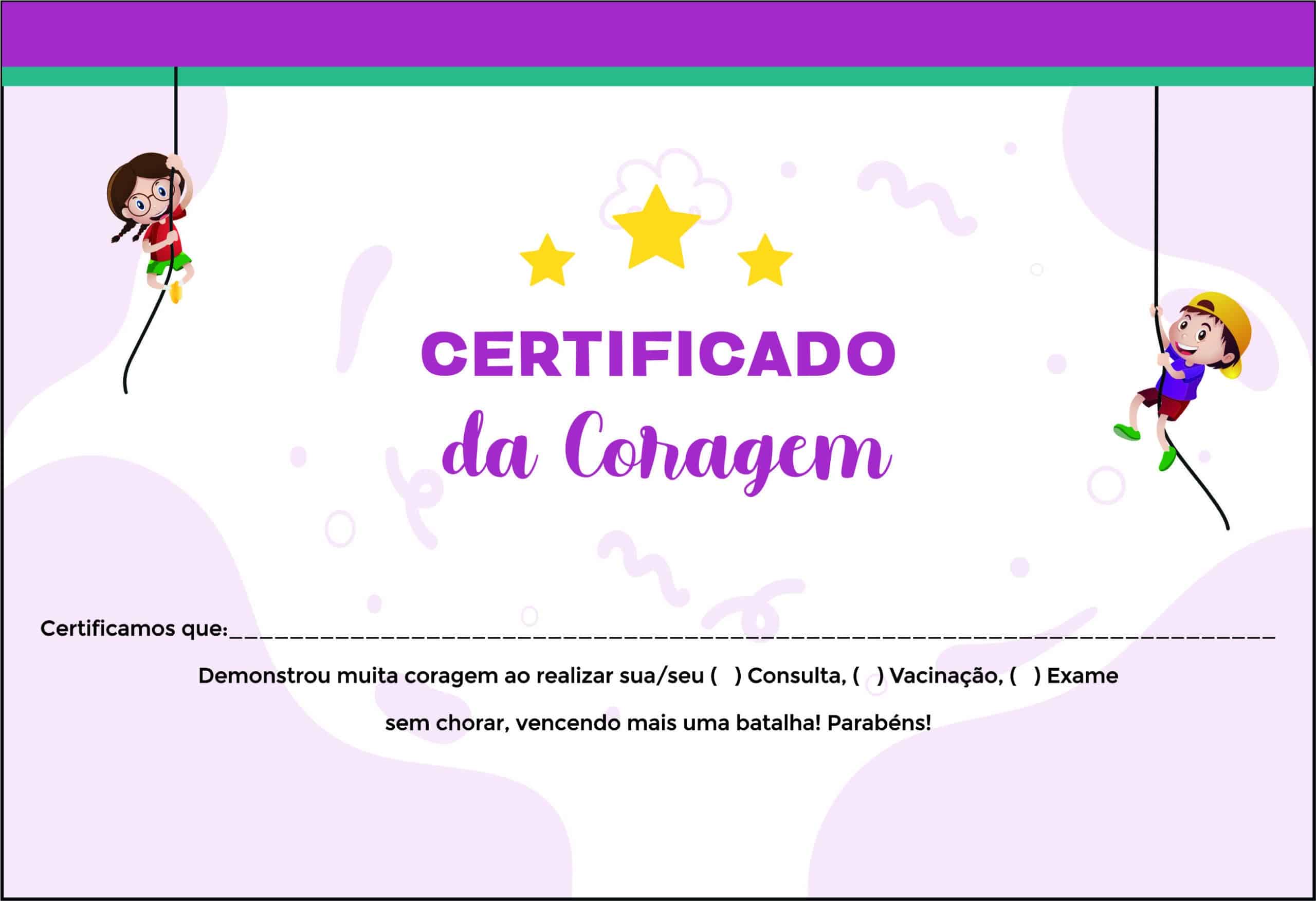Certificado da Coragem  Pediatra Varsóvia