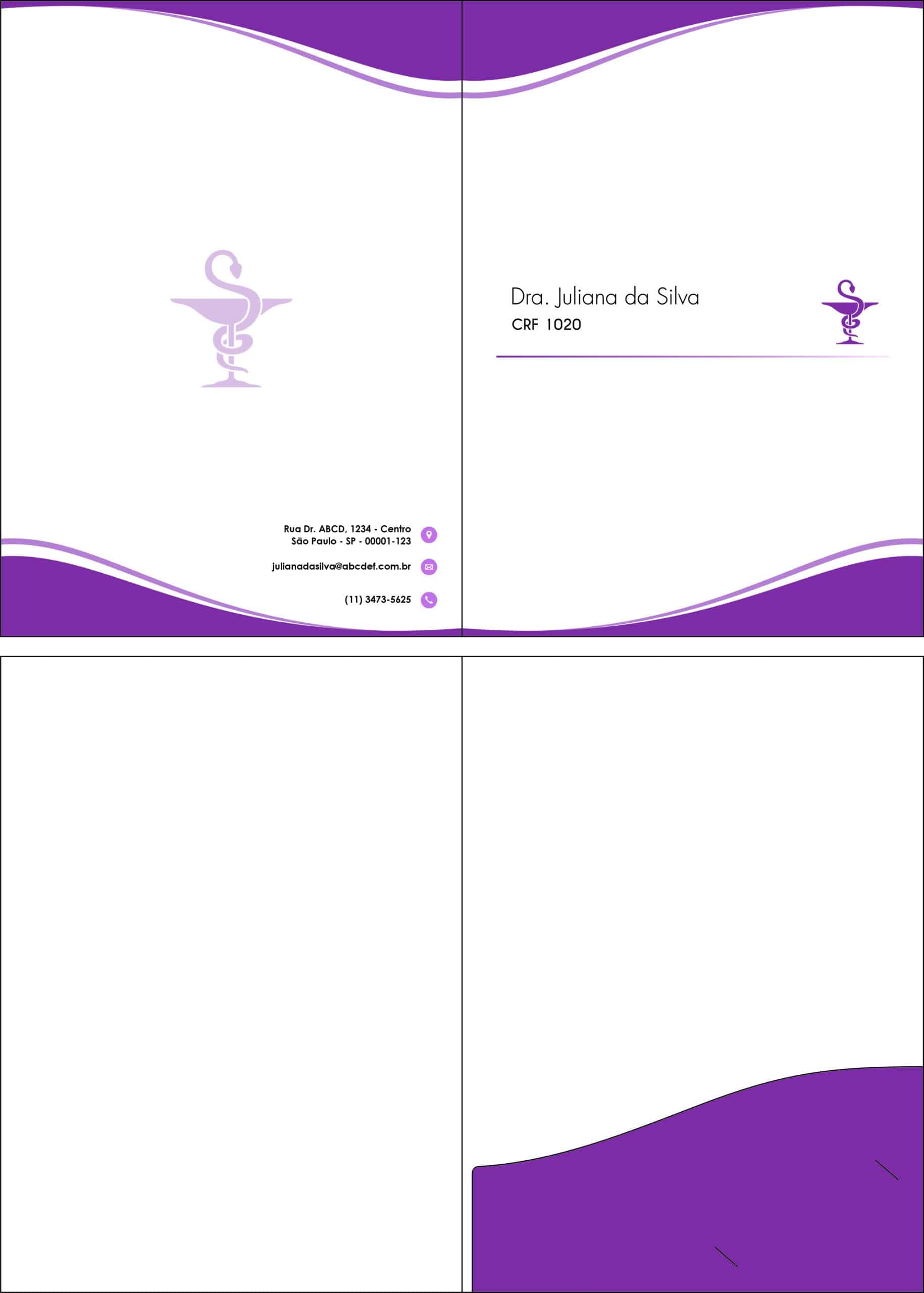 Pasta com Bolso Farmácia Edimburgo