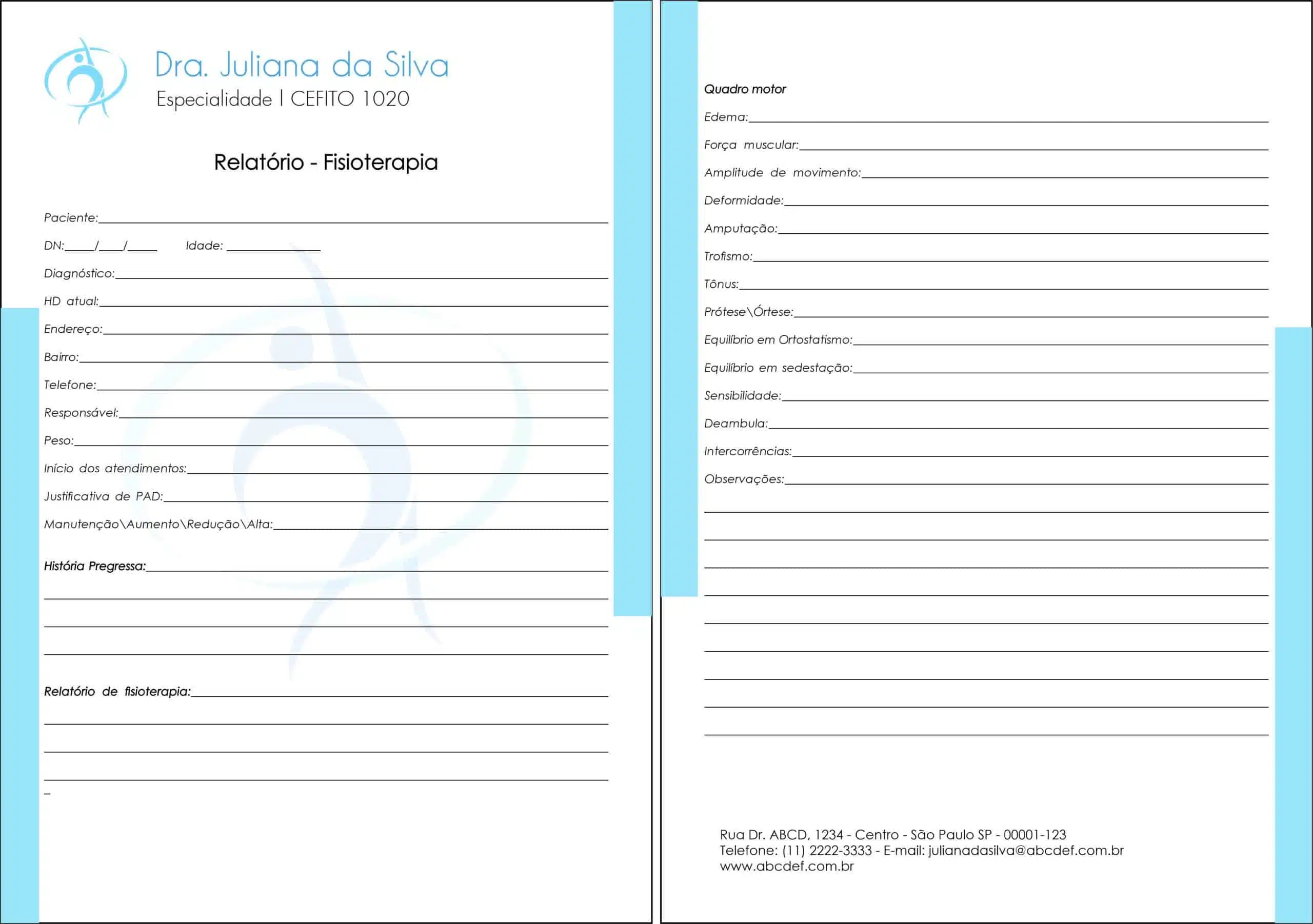 Relatório Fisioterapia Tripoli