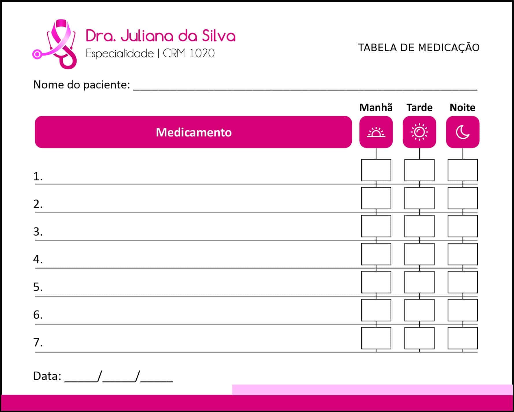 Tabela de Medicação Oncologia Osaka