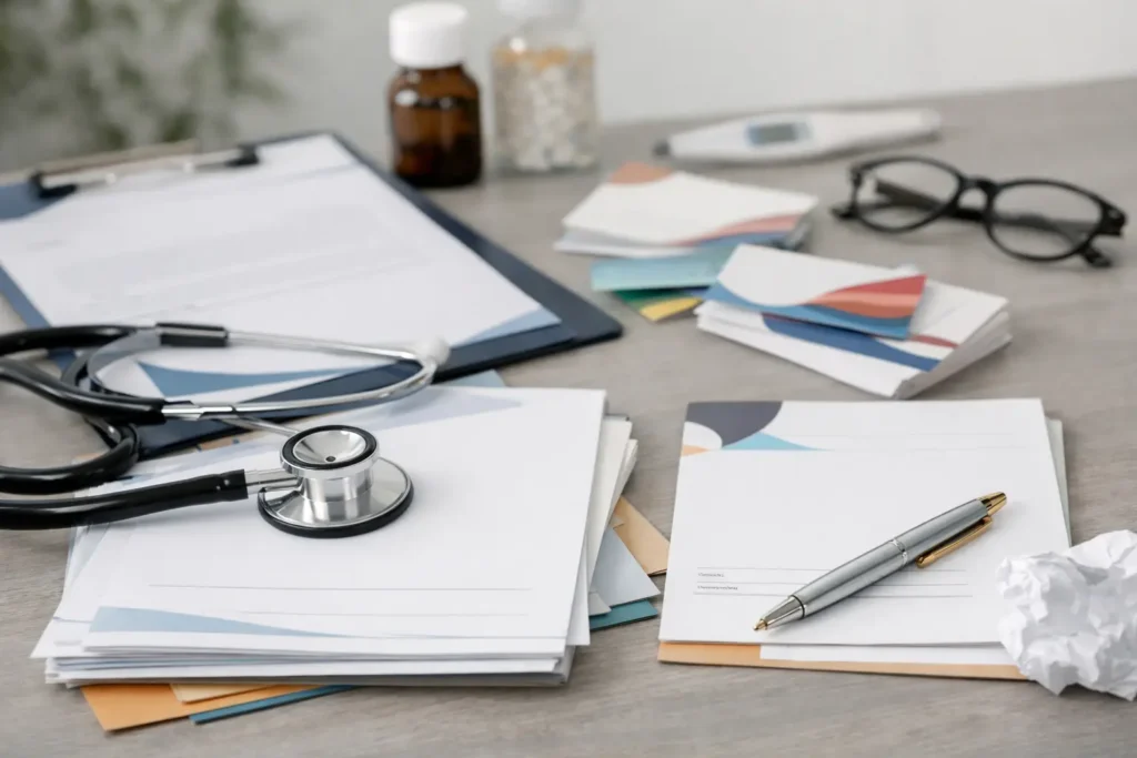 5 erros ao criar papelaria médica por conta própria