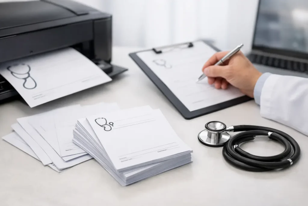 Impressão online de receituários médicos