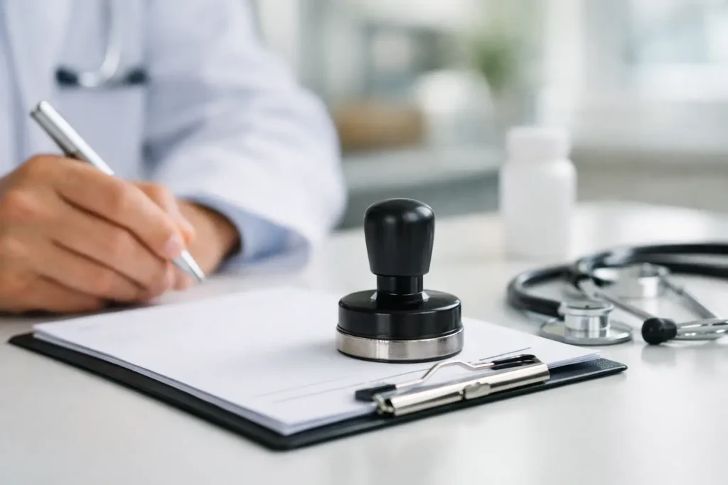 Receituário precisa ter carimbo médico?